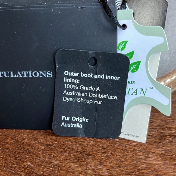 Luxe Australia wedge heeled boots with fur size 8 - Picture 9 of 10